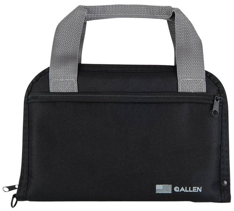 Allen 3643 Pistol Tote  Black Endura w/Exterior Pocket 11.50" Long Lockable Holds 1 Handgun