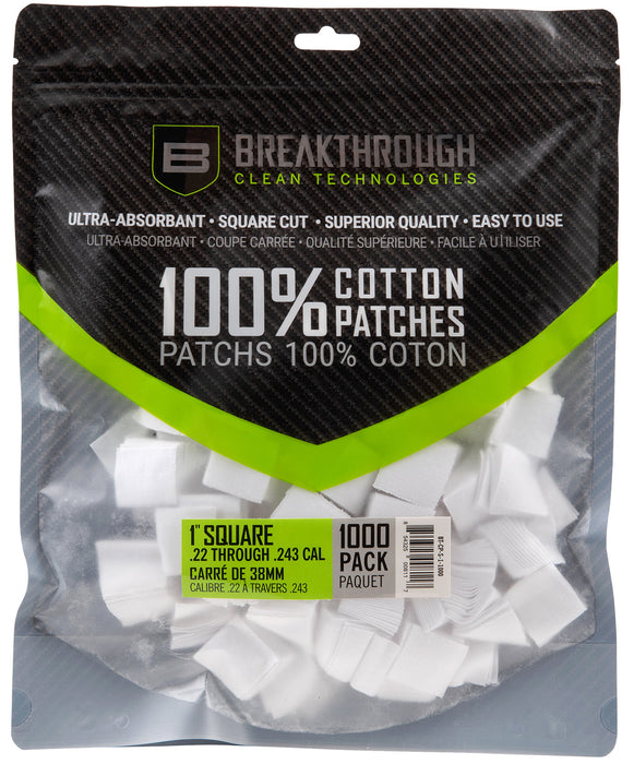 Breakthrough Clean BTCPS11000 Square Patches 243/270 Cal 1" 1000 pieces