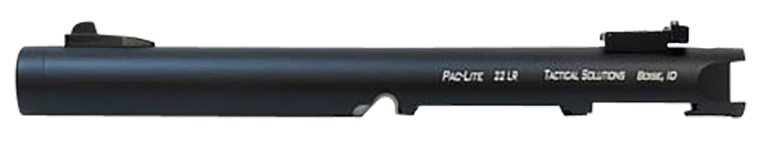 Tactical Solutions PLIV6TEMBNF Pac-Lite Barrel 22 LR 6" Threaded, Drilled & Tapped, Adj. Sights, Black Anodized for Ruger Mark IV & IV 22/45