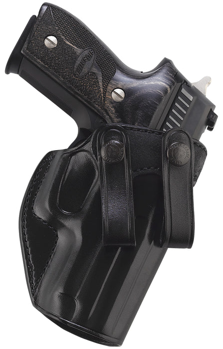 Galco SUM270B Summer Comfort  IWB Black Leather Belt Loop Fits Browning Hi-Power/Springfield SA-35/Girsan MC P35/Match Right Hand