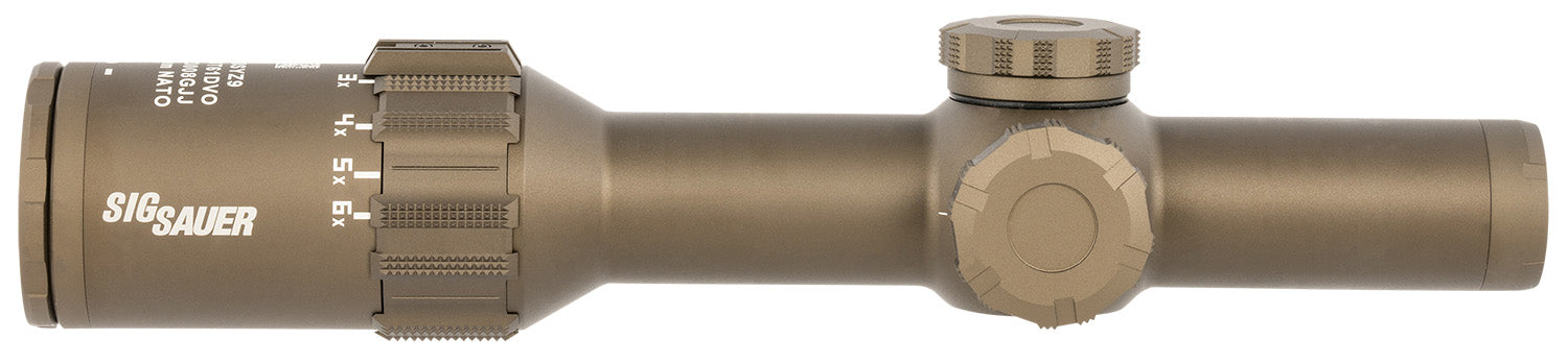 Sig Sauer Electro-Optics SOT61240 Tango6T  Flat Dark Earth 1-6x24mm 30mm Tube Illuminated DWLR-556 Reticle