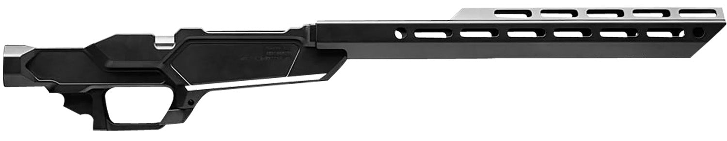 Sharps Bros SBC05 Heatseeker Rifle Chassis Stock 6061-T6 Aluminum w/Black Cerakote Finish, 14" M-Lok Handguard, Fits Ruger American Rifle Ranch Short Action