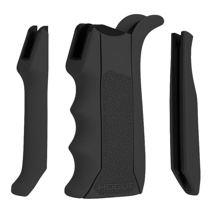 Hogue 13040 Modular Overmolded  Black Rubber Pistol Grip with Finger Grooves Fits AR-15/M16