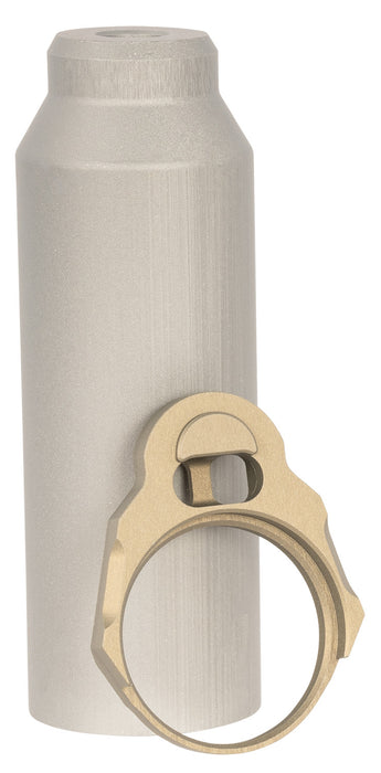 Q LLC ACCHBTUBESLEEVE Honey Badger Buffer Tube Sleeve Gray with End Plate