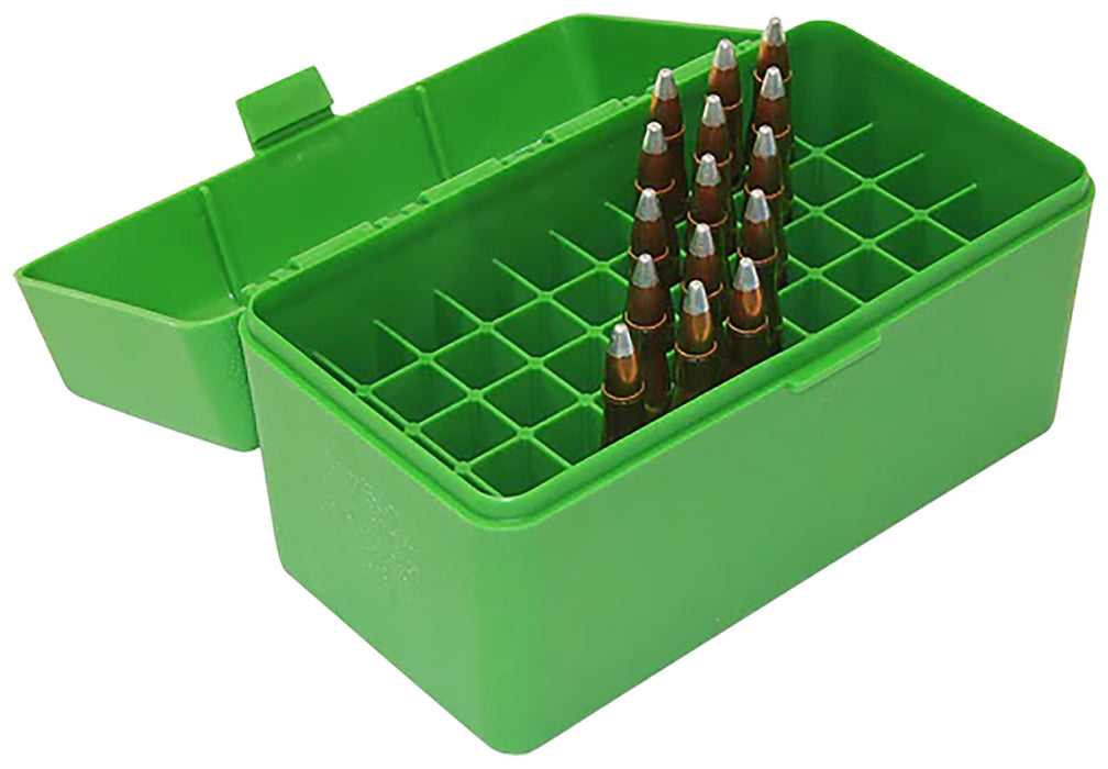 MTM Case-Gard RS5010 Ammo Box  223 Rem 204 Ruger Green Polypropylene 50rd