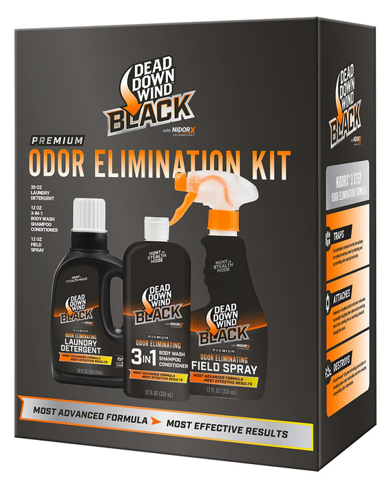 Dead Down Wind 207022 Black Premium 3-Piece Kit Odor Eliminator