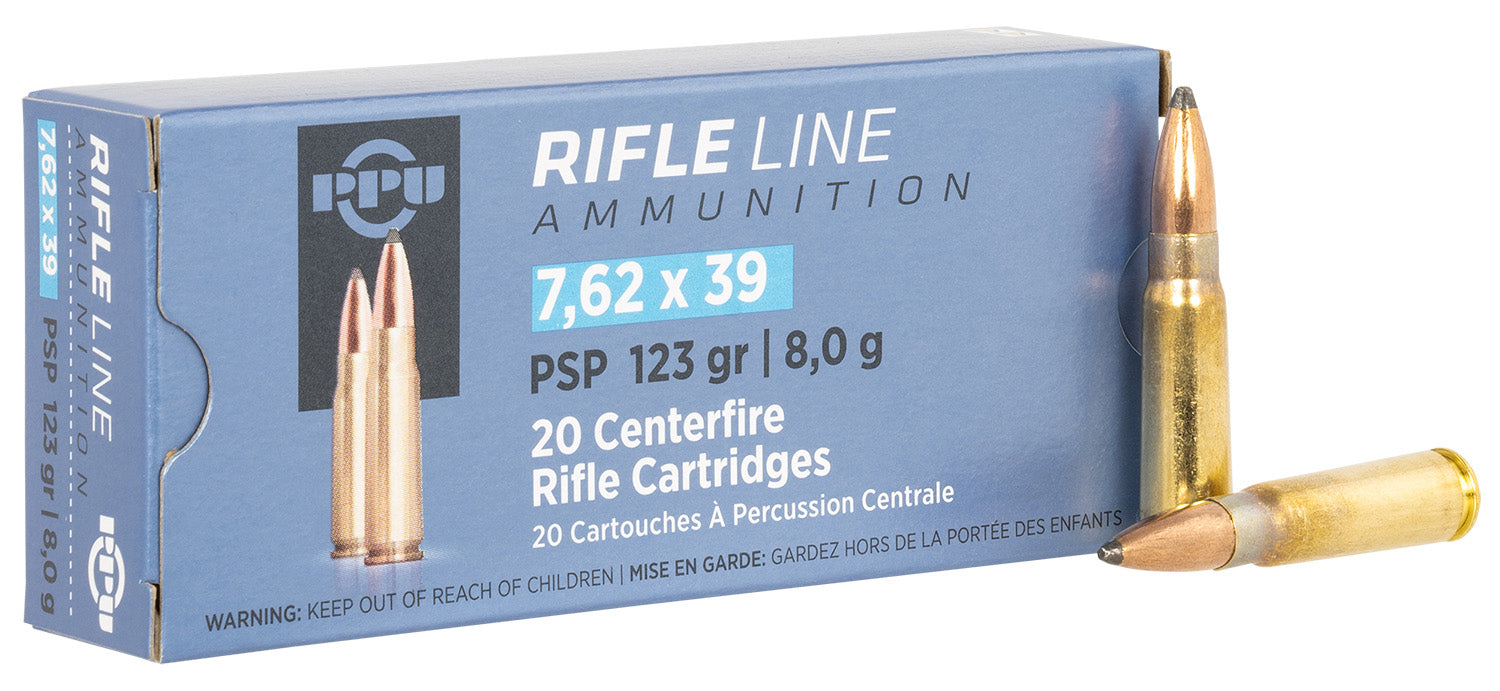 TR&Z PP739P Metric Rifle Rifle Line 7.62x39mm 123 gr Pointed Soft Point (PSP) 20 Per Box/ 50 Cs