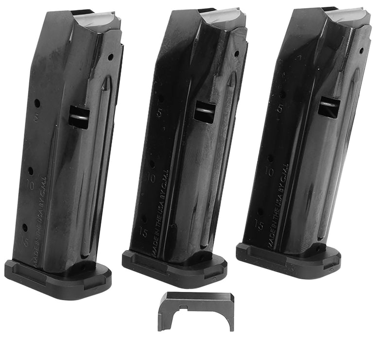 Shield Arms S15COMBOG33M1C S15 Magazine Gen 3 Combo 15rd 9mm Luger Compatible w/Glock 43X/48 Black Steel 3 Pack