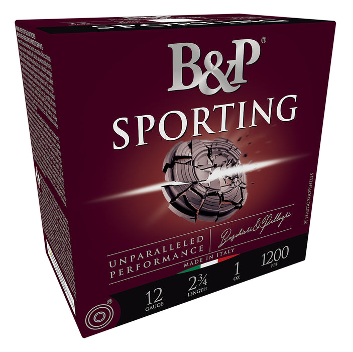 Baschieri & Pellagri (B&P) 12B1SCL7 B&P Sporting 12 Gauge 2.75" 1 oz 7 Shot 25 Per Box/ 10 Cs