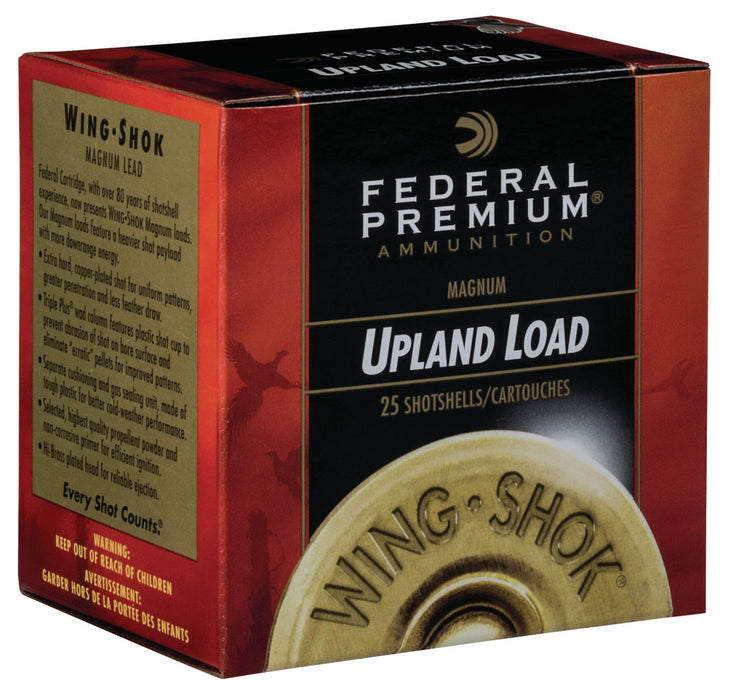 Federal P2586 Premium Wing-Shok Magnum 20 Gauge 3" 1 1/4 oz 1300 fps 6 Shot 25 Bx/ 10 Cs