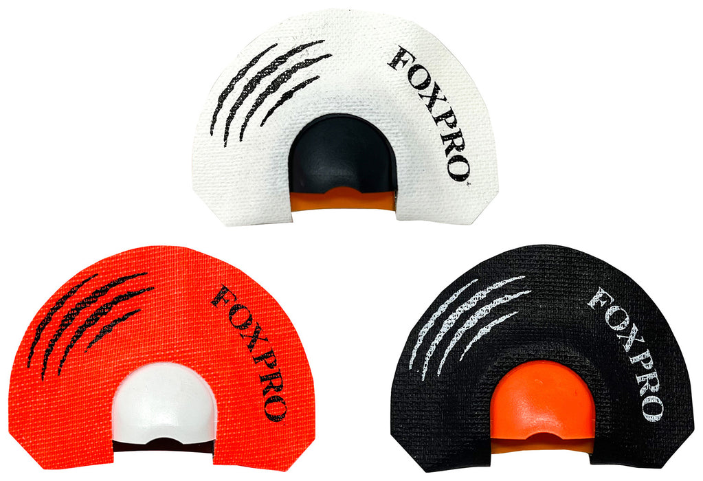 Foxpro HOWLERPACK Predator Combo Diaphragm Call Rabbit/Coyote Sounds Attracts Coyotes Black/Red/White 3 Pack