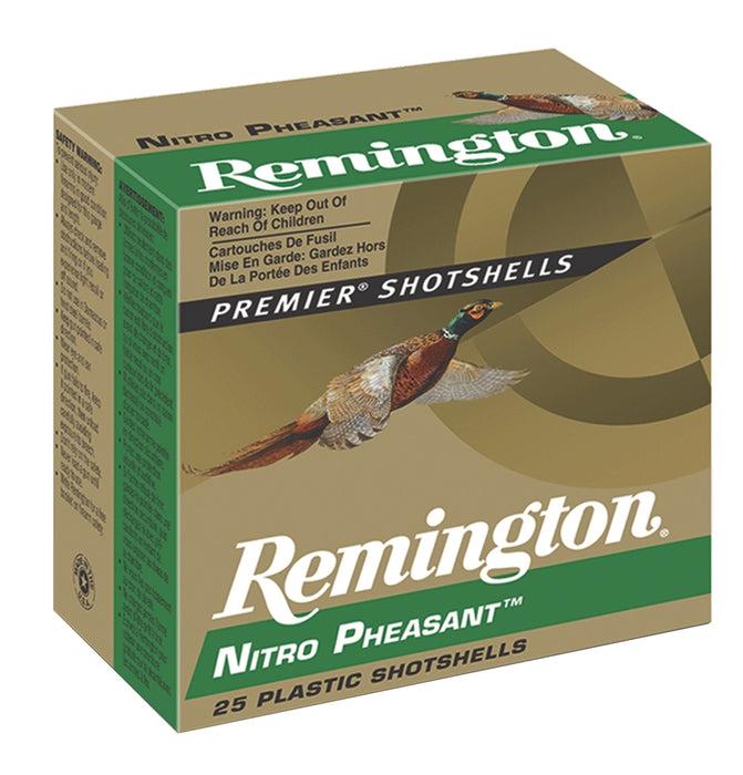 Remington Ammunition 28648 Premier Nitro Pheasant  20 Gauge 2.75" 1 oz 1300 fps 6 Shot 25 Bx/10 Cs