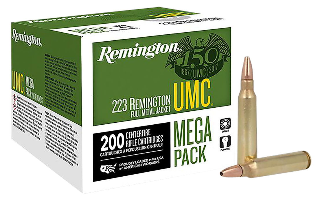 Remington Ammunition 23775 UMC  223 Rem 45 gr Jacketed Hollow Point (JHP) 200 Per Box/4 Cs