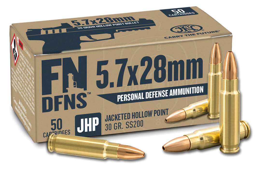 FN 10700030 DFNS  5.7x28mm 30 gr Jacket Hollow Point 50 Per Box/ 10 Cs