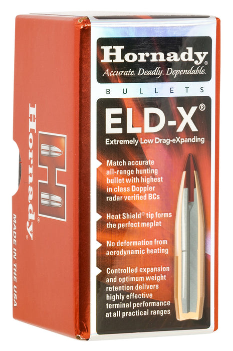 Hornady 22833 ELD-X  22 Cal .224 80 gr Extremely Low Drag Match 100 Per Box/ 25 Case