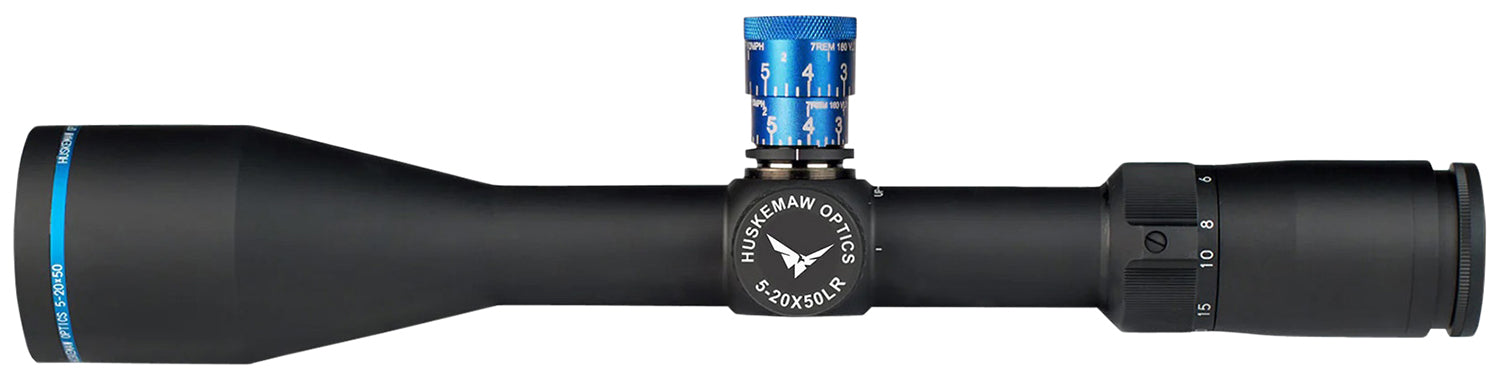 Huskemaw Optics 10520BDMB Blue Diamond  Black 5-20x50mm 30mm Tube, HuntSmart Reticle