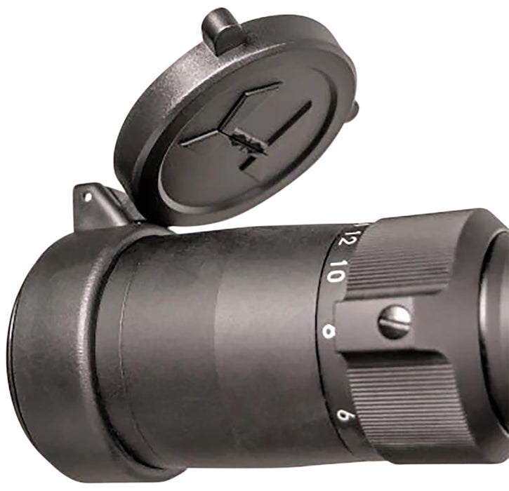 Huskemaw Optics 20SFC416 Blue Diamond Flip-Up Lens Caps Black Rubber 42mm Objective, Compatible w/Blue Diamond 4-16x42mm