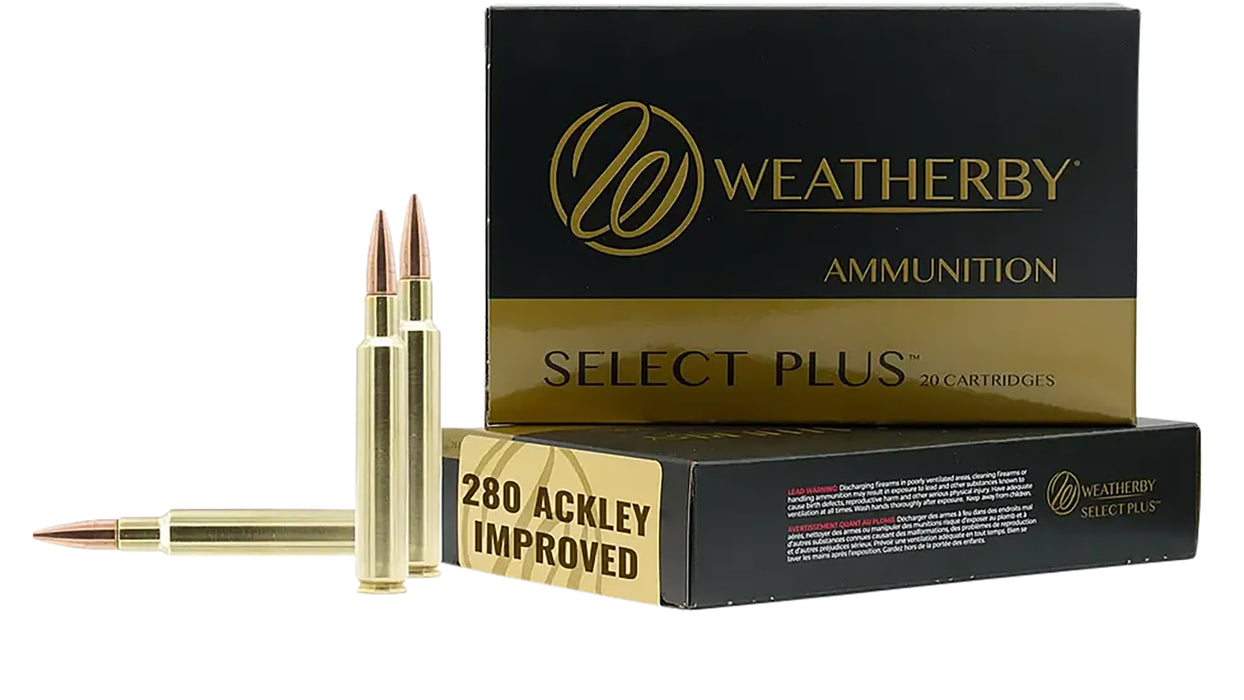 Weatherby R280A168CHH   280 ACKLEY 20 Per Box 10 Cs