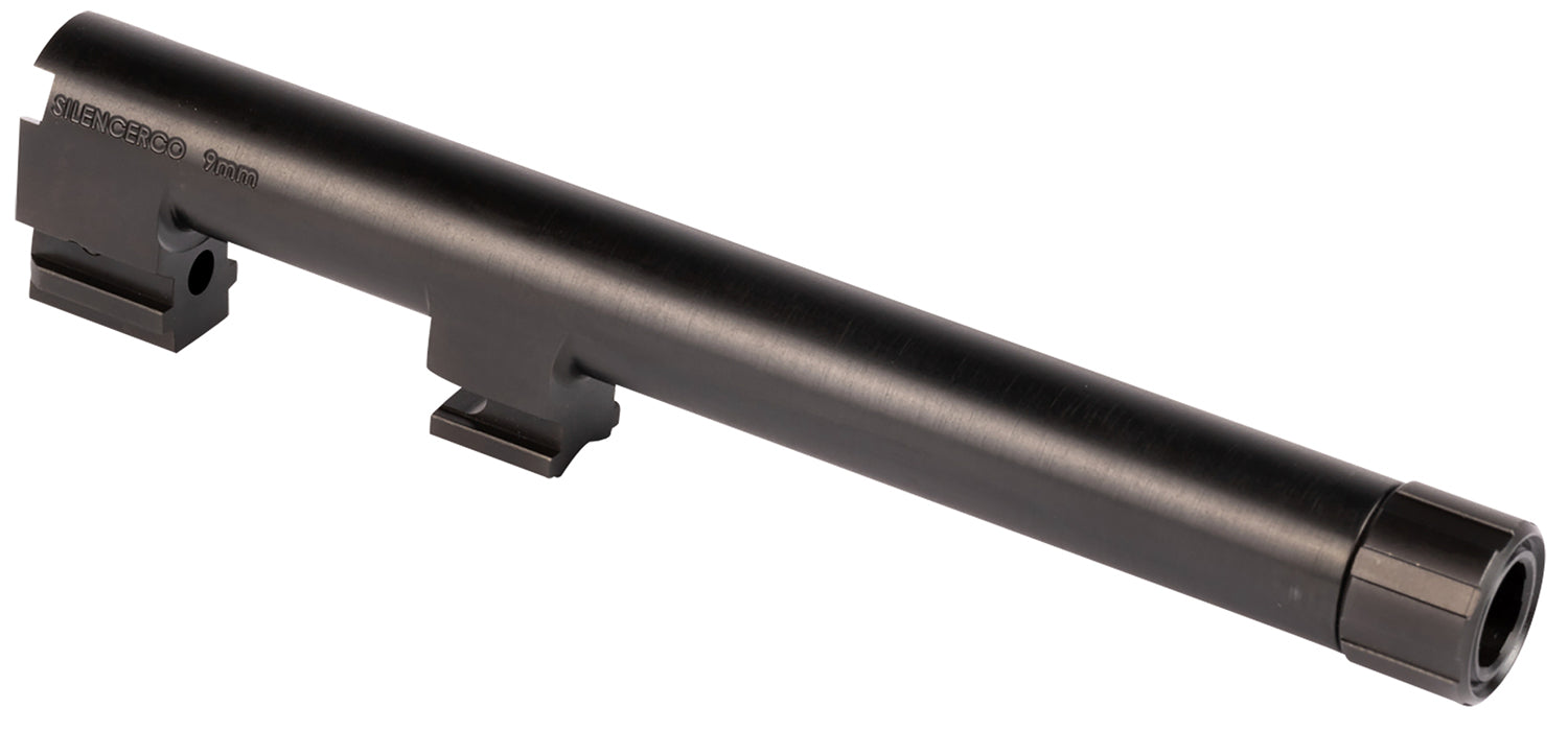 SilencerCo AC2291 Threaded Barrel  5.30" 9mm Luger, Black Nitride Stainless Steel, Fits Beretta 92FS/M9