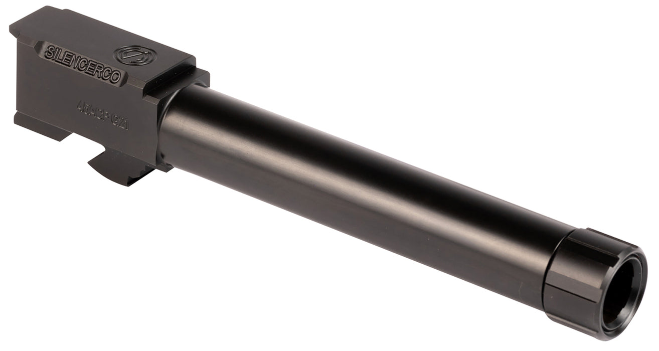 SilencerCo AC863 Glock  45 ACP Compatible w/Glock 21 Gen3 5.30" Black Nitride Stainless Steel Threaded