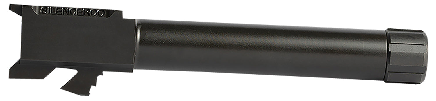 SilencerCo AC2024 Threaded Barrel  5.10" 45 ACP, Black Nitride Stainless Steel, Fits S&W M&P45