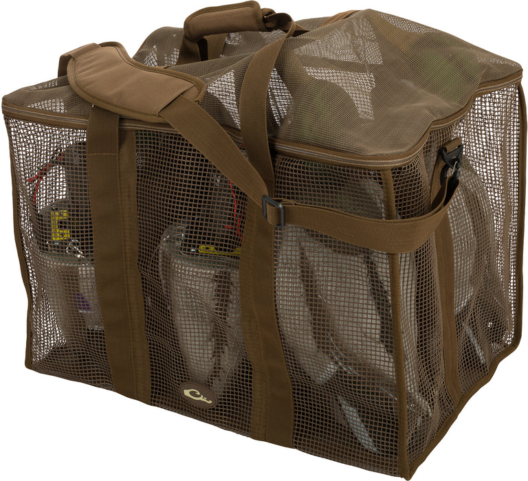 Drake Waterfowl DA370006M Decoy Bag Floater 6 Slot Motion Brown Vinyl-Coated Mesh