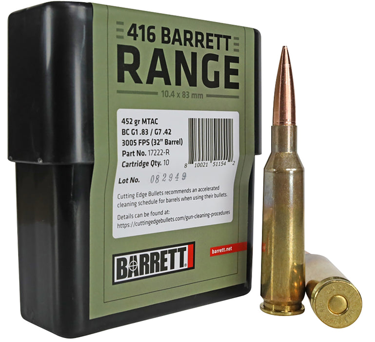 Barrett    416 Barrett 450 gr MTAC 10 Per Box