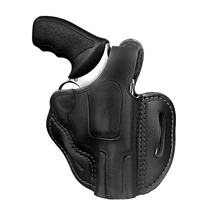 1791 Gunleather RVHX2SSBLR RVHX-2S  OWB Size 02S Stealth Black Leather Fits Up to 3" Barrel, K/L-Frame, Belt Slide Right Hand