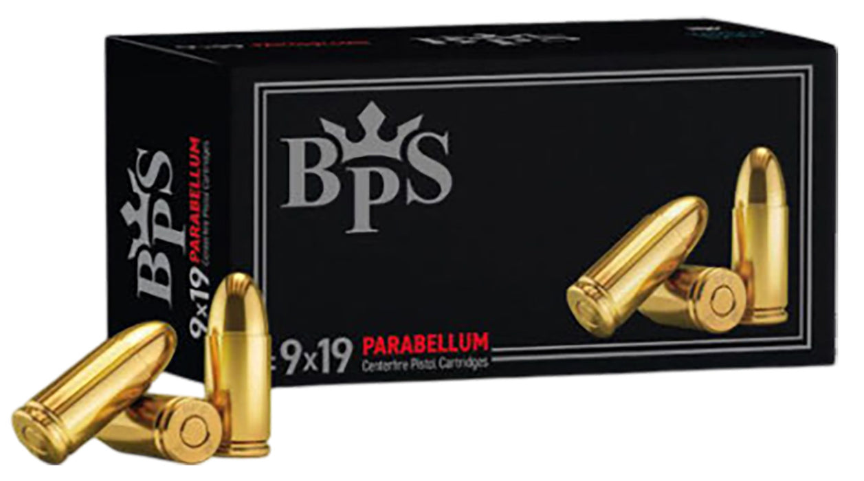 Hyperion Munitions PARABEELUM BPS  9mm 124 gr Full Metal Jacket (FMJ) 50 Per Box/20 Cs