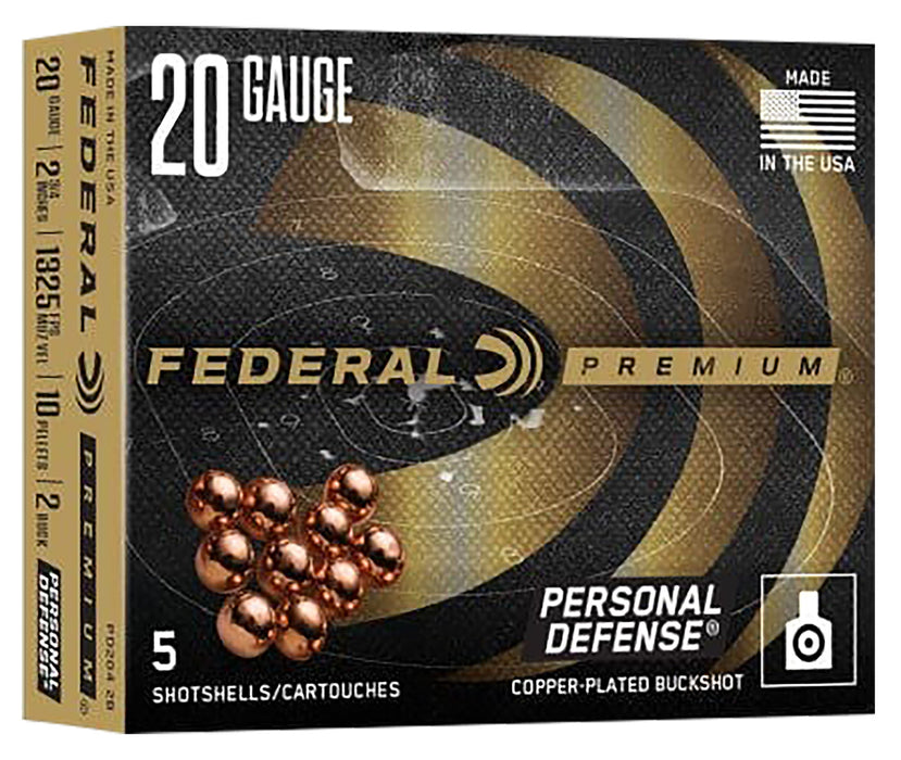 Federal PD2042B   20 Gauge 2.75" 2 Buck Shot 5 Per Box/ 10 Case