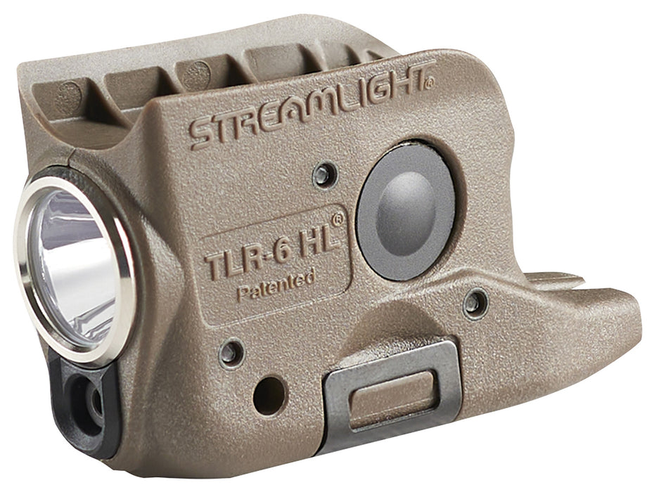 Streamlight 69341 TLR-6 HL Gun Light  Flat Dark Earth 300 Lumens White LED/Red Laser Glock 42/43/43X/48