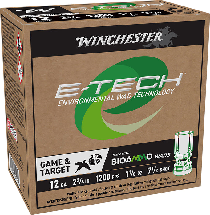 Winchester Ammo WCM127 E-Tech  12 Gauge 2.75" 1 1/8 oz 7.5 Shot 25 Per Box/ 10 Case