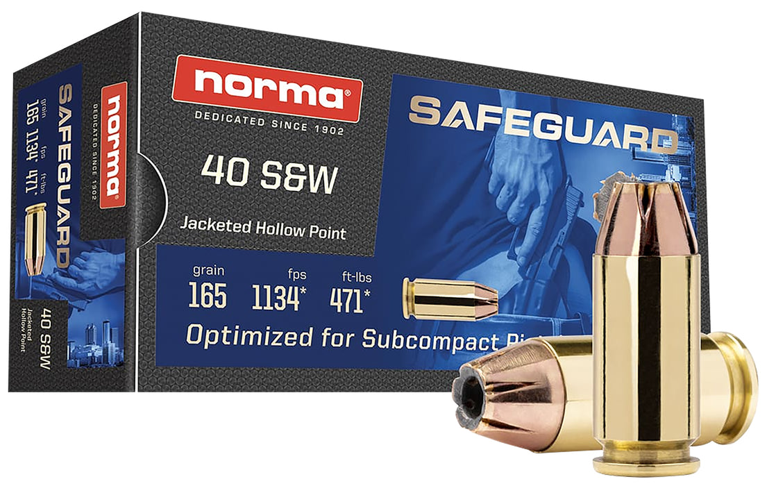 Norma Ammunition 801407887   40 S&W 165 gr Jacketed Hollow Point 50 Per Box/ 20 Case