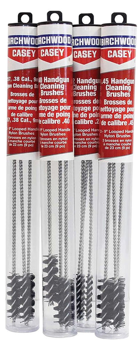 Birchwood Casey 41210 Cleaning Brushes Handgun Looped 9mm/357/38/380 9" Nylon 3 Pack