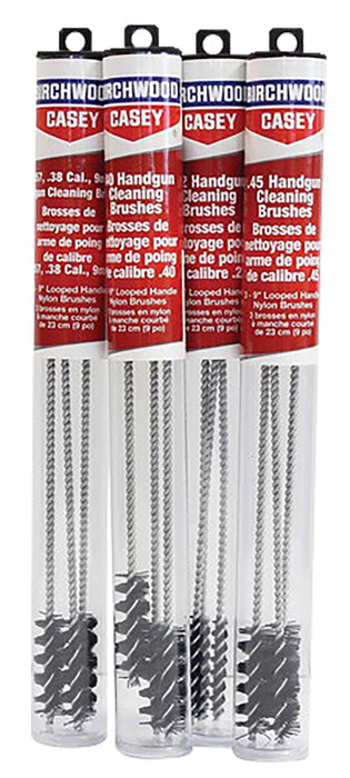 Birchwood Casey 41211 Cleaning Brushes Handgun Looped 40 Cal 9" 3 Pack