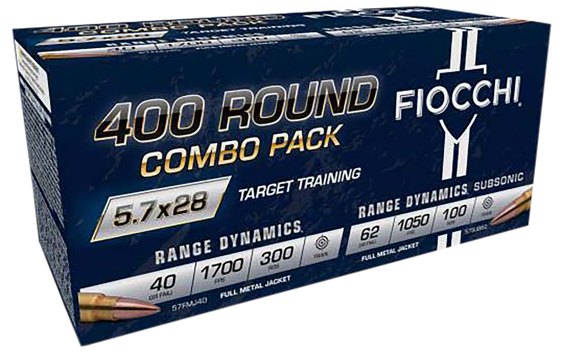 Fiocchi 57COMSUB Hyperformance  5.7x28mm Full Metal Jacket 400rds *Combo Pack