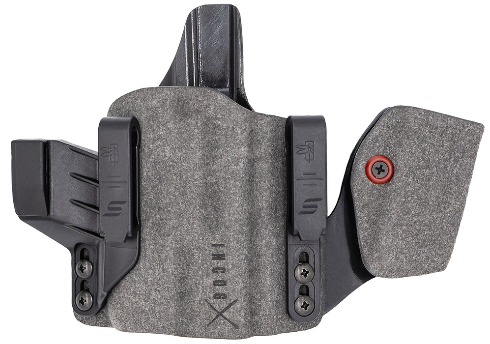 Safariland INCOG0895A0CX261MC IncogX  w/Mag Caddy IWB Black/Gray Boltaron Belt Clip Fits Glock 43X/48 Right Hand