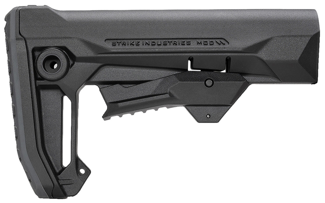 Strike Industries STRIKEESMOD2BK MOD2 Rifle Stock Black Polymer Compatible w/ AR Style Buffer Tubes