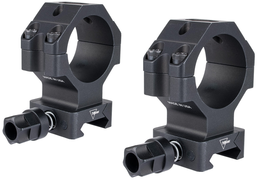 Trijicon AC22067 Scope Rings with Q-LOC Technology  Matte Black  30mm  Extra High