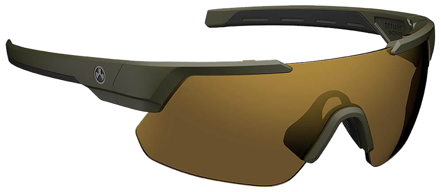 Magpul MAG104413152030 Defiant Eyewear Bronze Gold Lens OD Green Frame