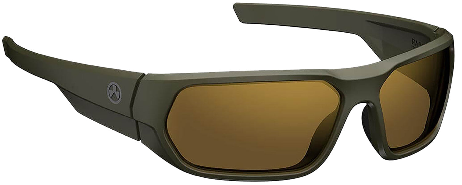 Magpul MAG114513152030 Radius Eyewear Bronze Gold Lens OD Green Frame