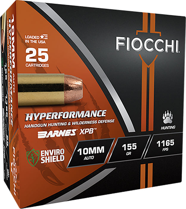 Fiocchi 10BA Hyperformance  10mm 155 gr XPB 25 Per Box/ 8 Case