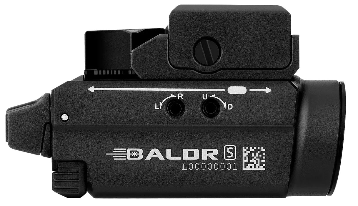 Olightstore Usa Inc BALDRSBLBK Baldr S BL  Black Anodized 100/300/800 Lumens White LED Blue Laser