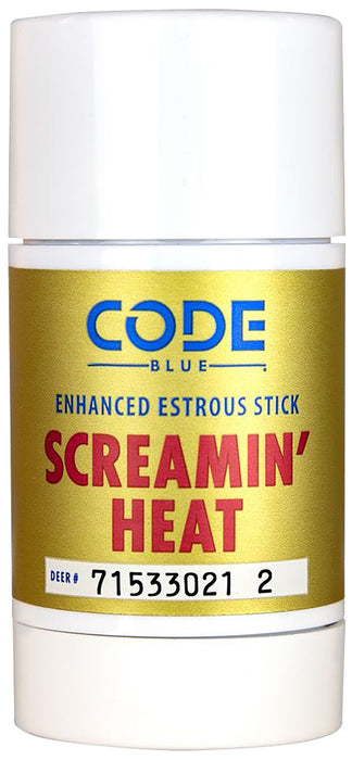 Code Blue OA1418 Screamin' Heat Stick Doe Urine Scent Wax 2.60 oz Scent Stick