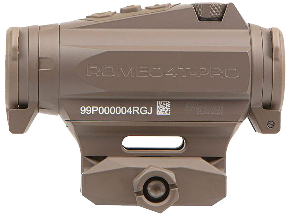 Sig Sauer Electro-Optics SOR44102 Romeo4T Pro Flat Dark Earth 1x20mm 2 MOA Red Quad Ballistic Circle Dot Reticle