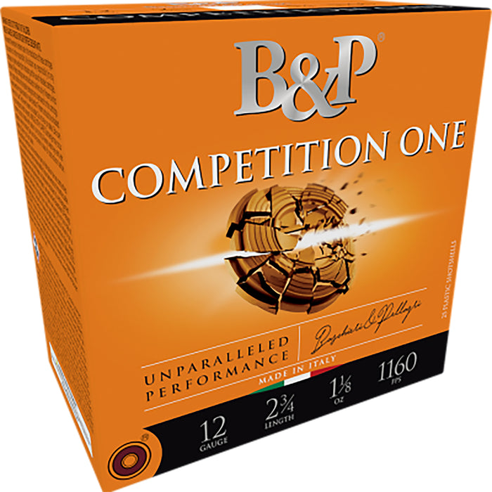 B&p Ammunition 12B32CP7 Competition One  12 Gauge 2.75" 1 1/8 oz 7.5 Shot 25 Per Box/ 10 Case