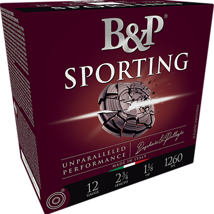 B&p Ammunition 12B1SH75 Sporting Clay  12 Gauge 2.75" 1 oz 8.5 Shot 25 Per Box/ 10 Case