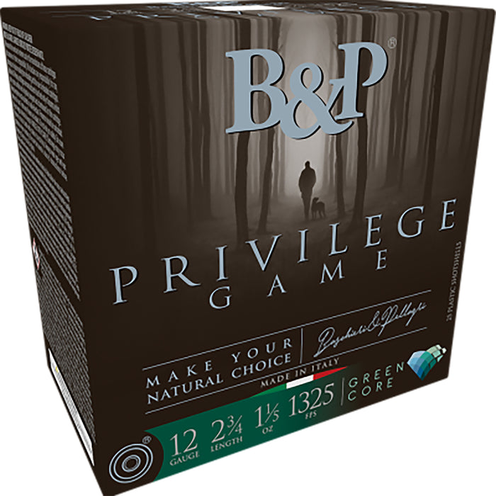 B&p Ammunition 12B15PG6 Privilege Game  12 Gauge 2.75" 1 1/5 oz 6 Shot 25 Per Box/ 10 Case