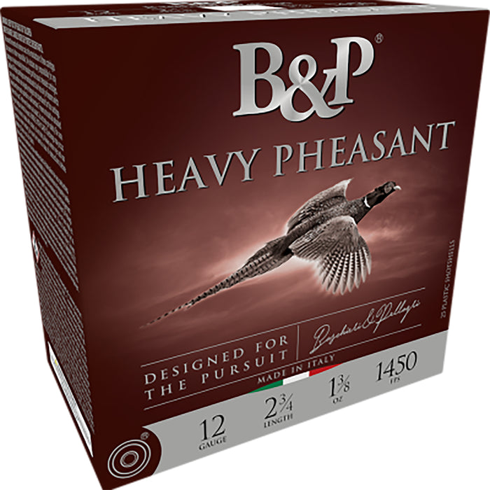 B&p Ammunition 12B38H5 Heavy Pheasant  12 Gauge 2.75" 1 3/8 oz 5 Shot 25 Per Box/ 10 Case