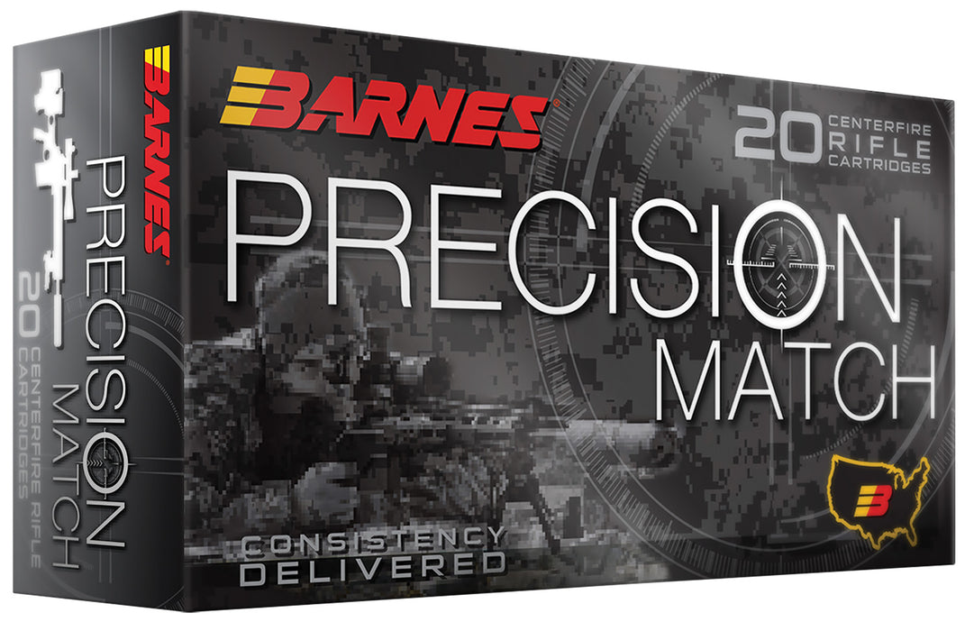 Barnes Bullets 32018 Precision Match  223Rem 77gr Match Burner OTM BT 20 Per Box/10 Case